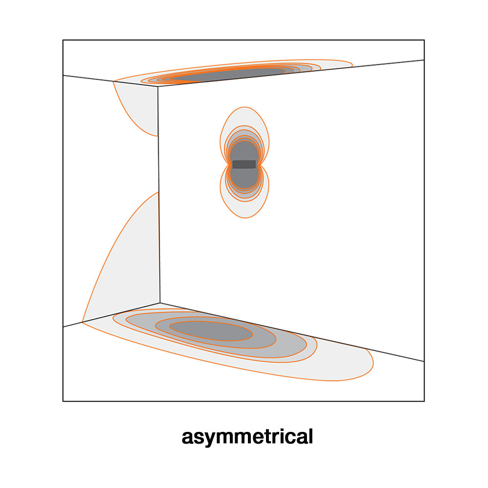 Berica Out 1.2 Convex Up & Down Wall Light 56W CRI80 On / Off Aluminium 4000K - BU1210