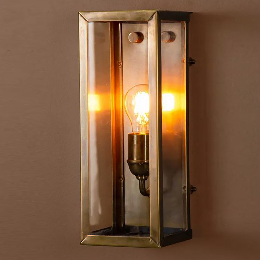 Buy Exterior Wall Lights Australia Goodman Exterior Wall Light Antique Brass - ELPIM52204AB