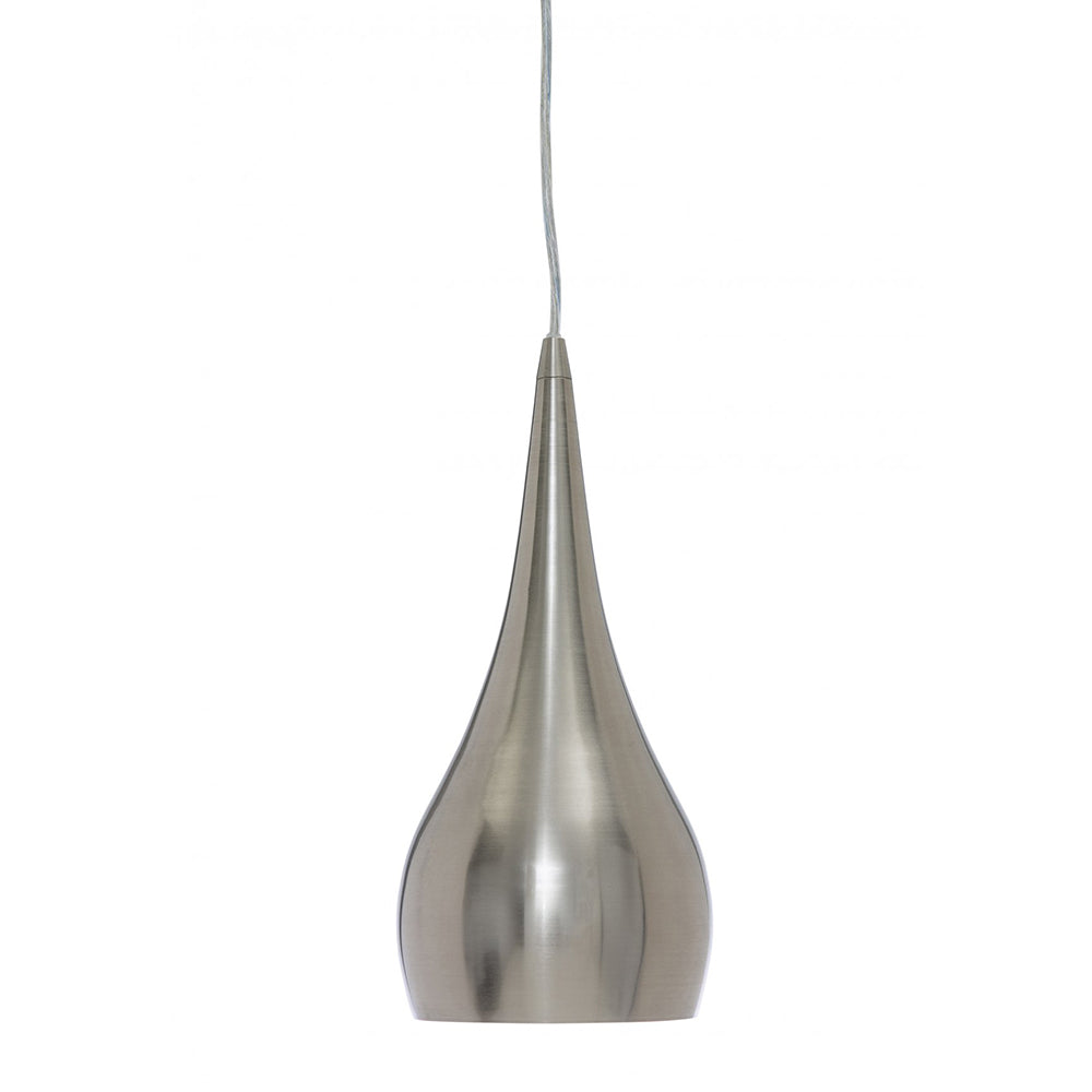 Buy Pendant Lights Australia Fiorentino Lighting - GOCCIA 1 Light Pendant Brushed Chrome