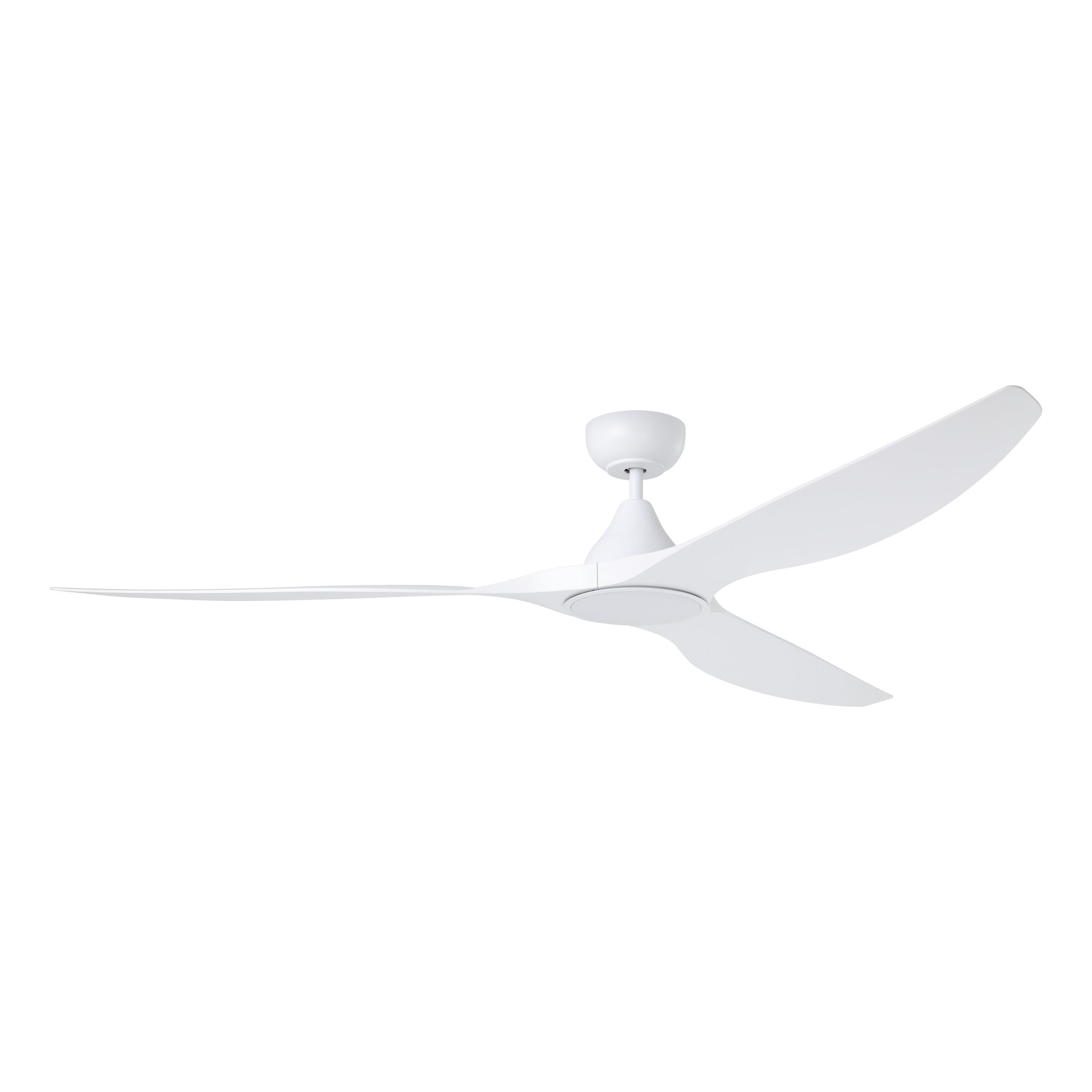 Surf DC Ceiling Fan 72" With LED Light Matte White - 20789501