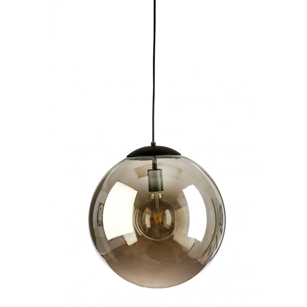 Buy Pendant Lights Australia Fiorentino Lighting - MIRROR 1 Light Pendant 400mm Smoke