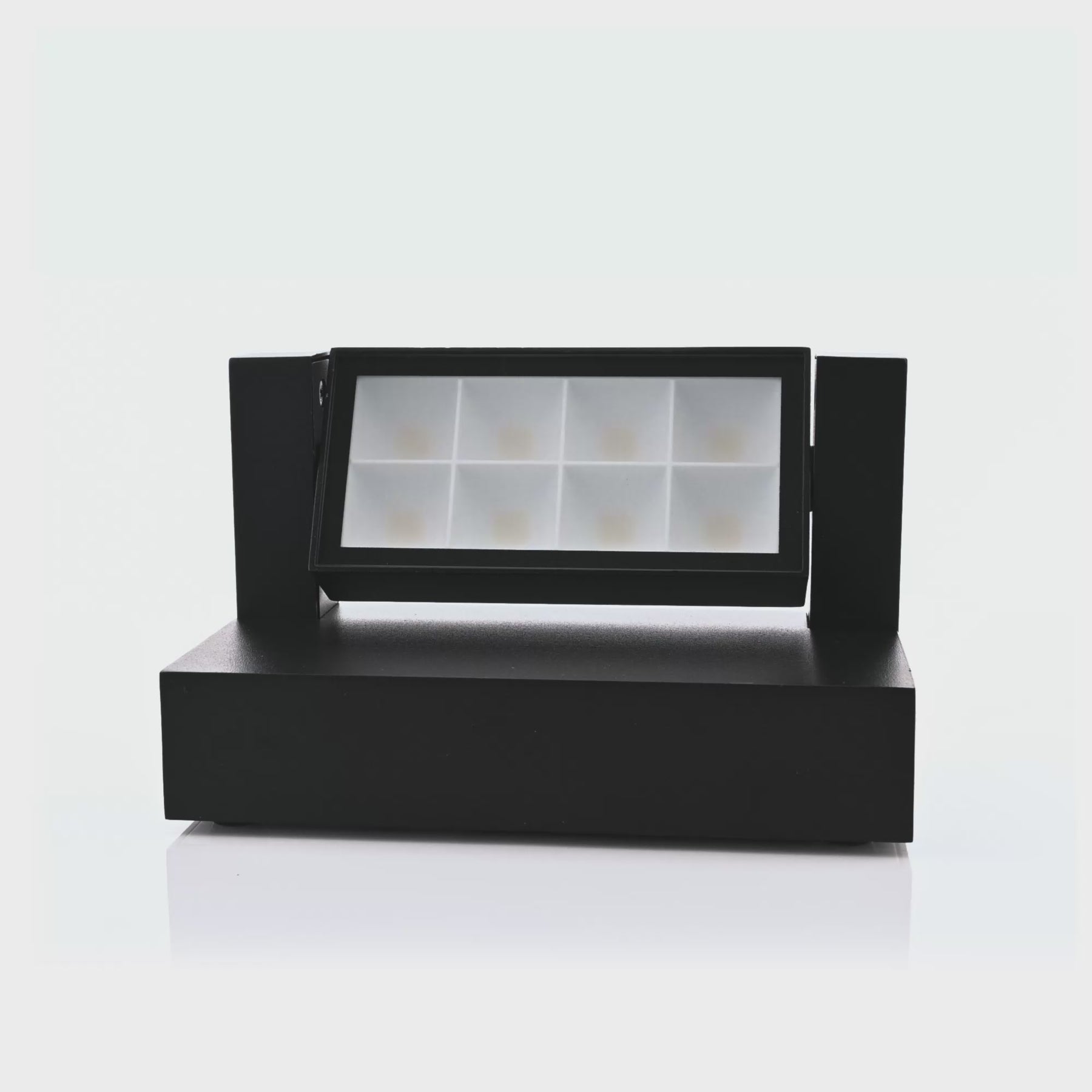 Locu Adjustable LED Floodlight 240V 12W 3CCT Black - HV3731T-BLK