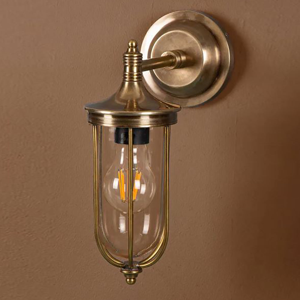 Buy Exterior Wall Lights Australia Noosa Exterior Wall Light Antique Brass - ELPIM59837AB