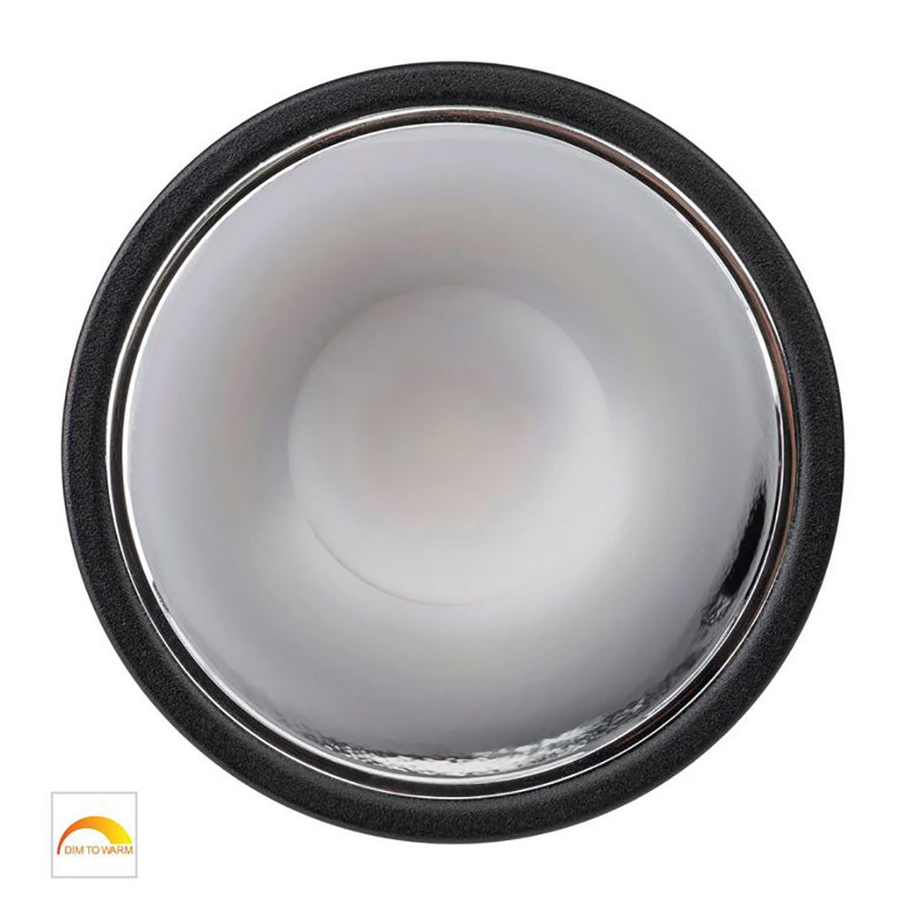 Buy Recessed LED Downlights Australia Round Recessed LED Downlight Black Aluminium Chrome Insert 2 CCT - HV5528D2W-BC