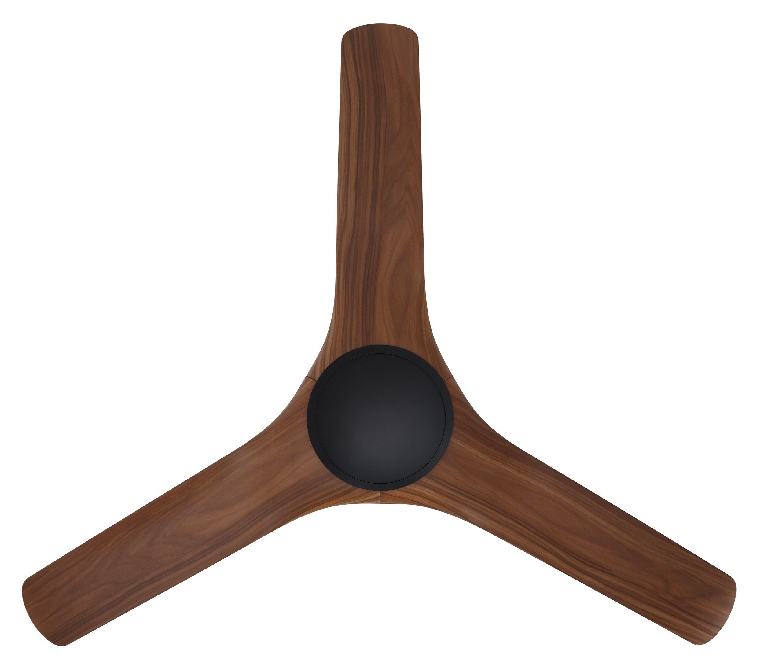 Tahiti DC Ceiling Fan 52" Matte Black With New Teak Blade - 20801707