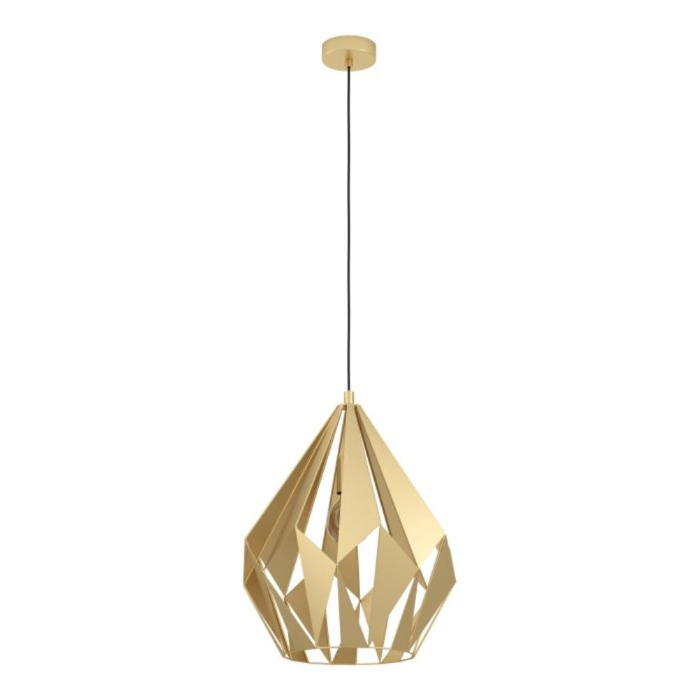 Buy Pendant Lights Australia CARLTON  Pendant Light W385mm Gold Steel - 43815N