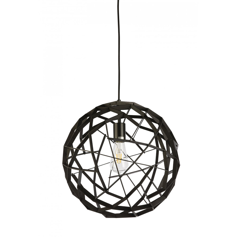 Buy Pendant Lights Australia Fiorentino Lighting - GEOGRO 1 Light Pendant 800mm Black