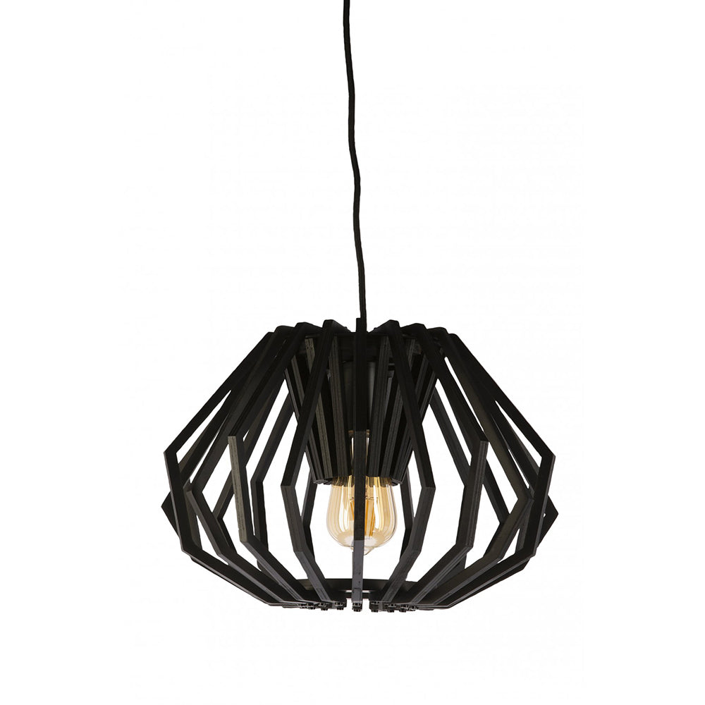 Buy Pendant Lights Australia Fiorentino Lighting - RAGUSA 1 Light Pendant Small Black