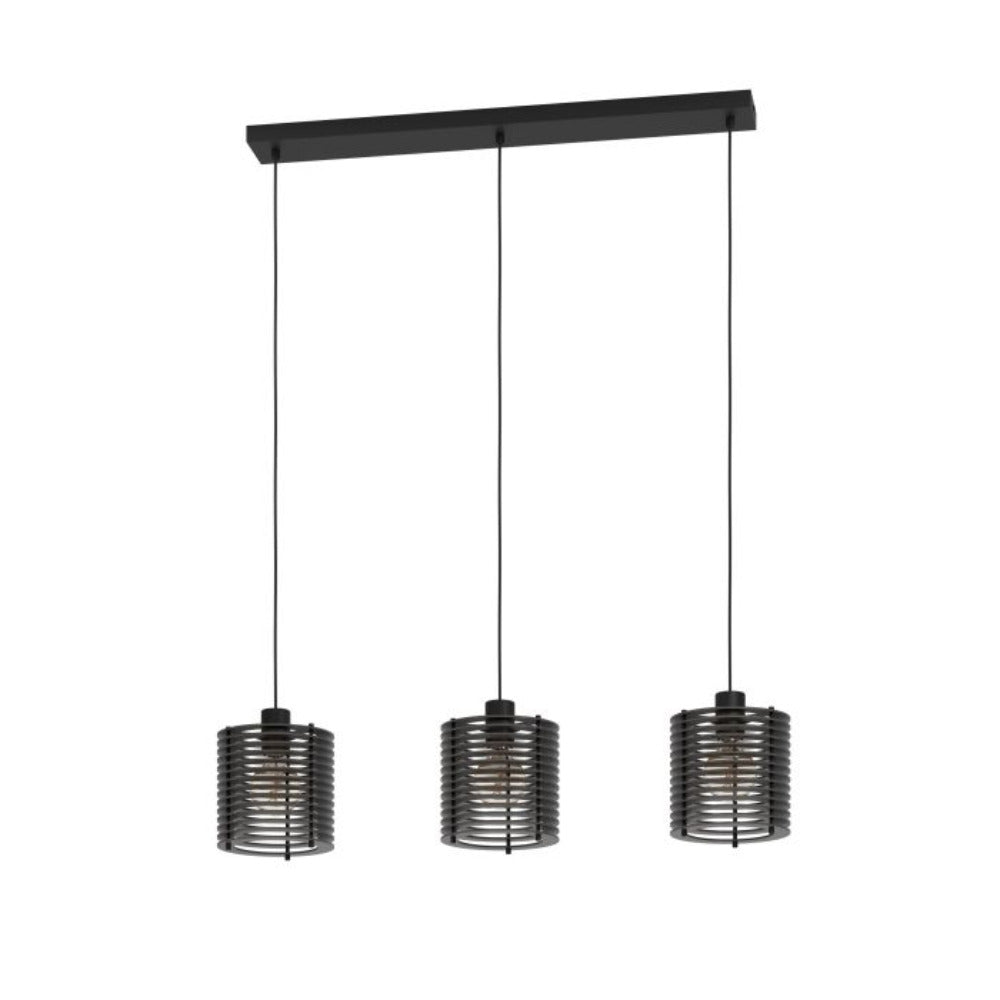 Buy Pendant Lights Australia SEGOVIA Pendant 3 Lights Black Steel - 900738N