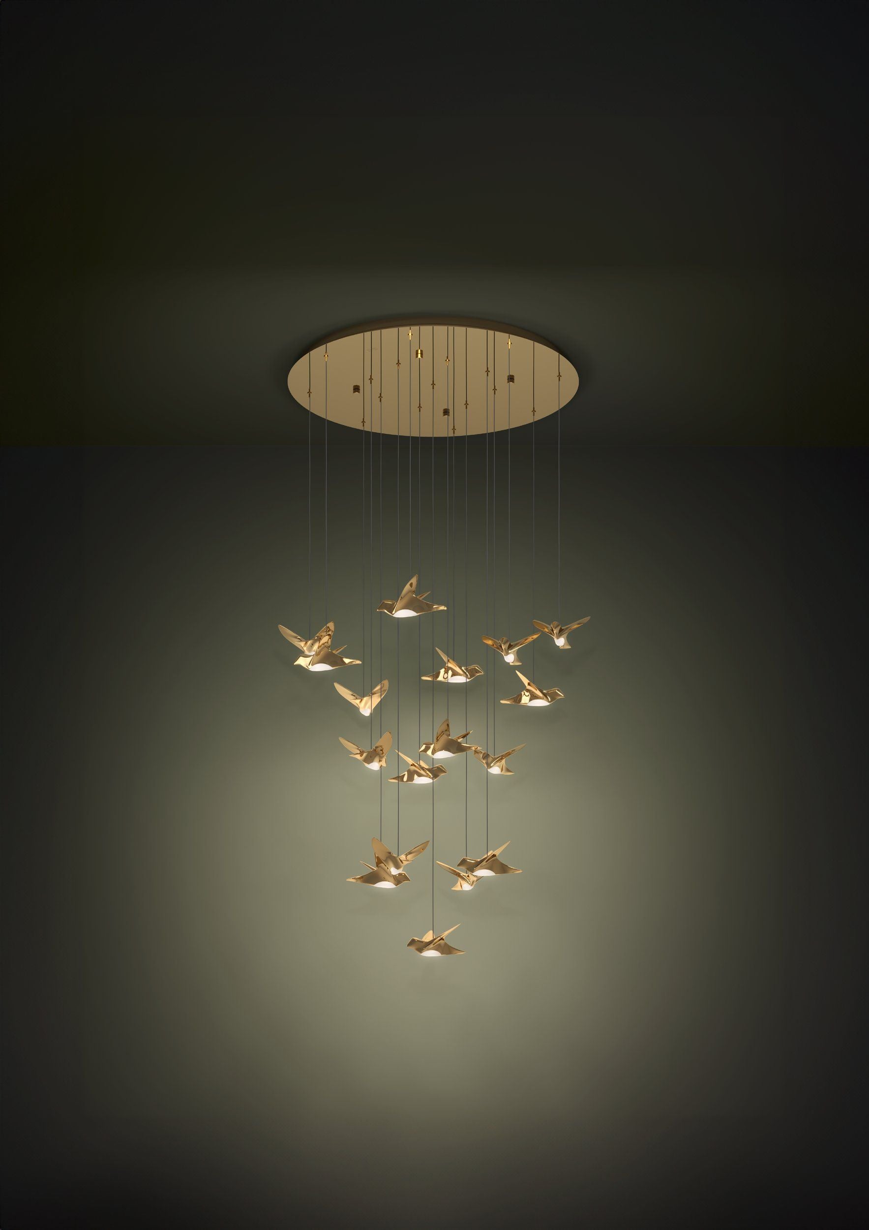 Paratebueno 780mm Pendant Light Brass - 390398