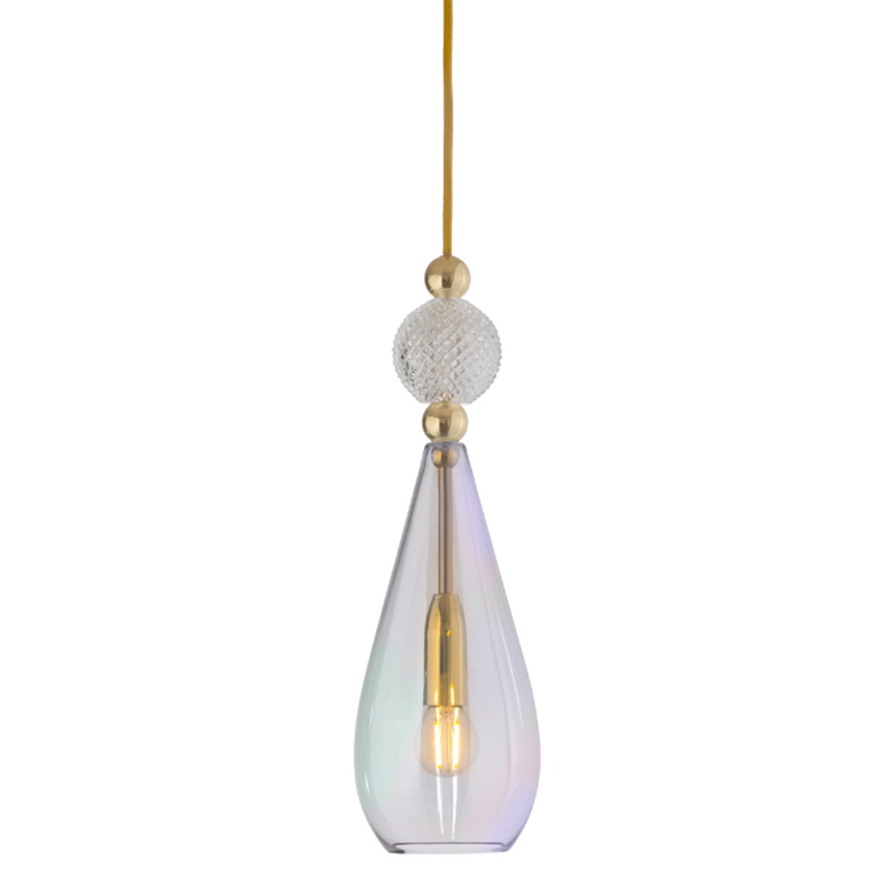 Buy Pendant Lights Australia Smykke Pendant Light W125mm Glass Check Ball - LA1011