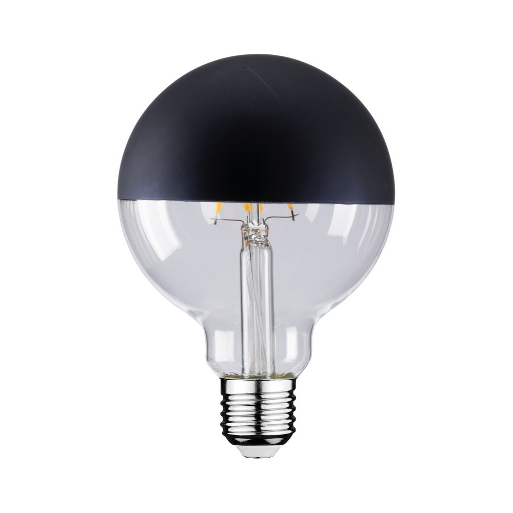 Buy LED Globes Australia G125 LED Globe ES 240V 7.5W Clear / Black 2700K - 9E27LEDSP125DHB