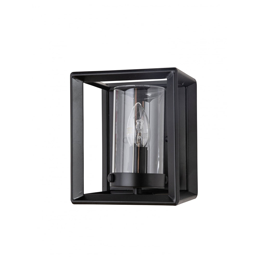 Fiorentino Lighting - DISLAY 1 Light Wall Light Black & Clear