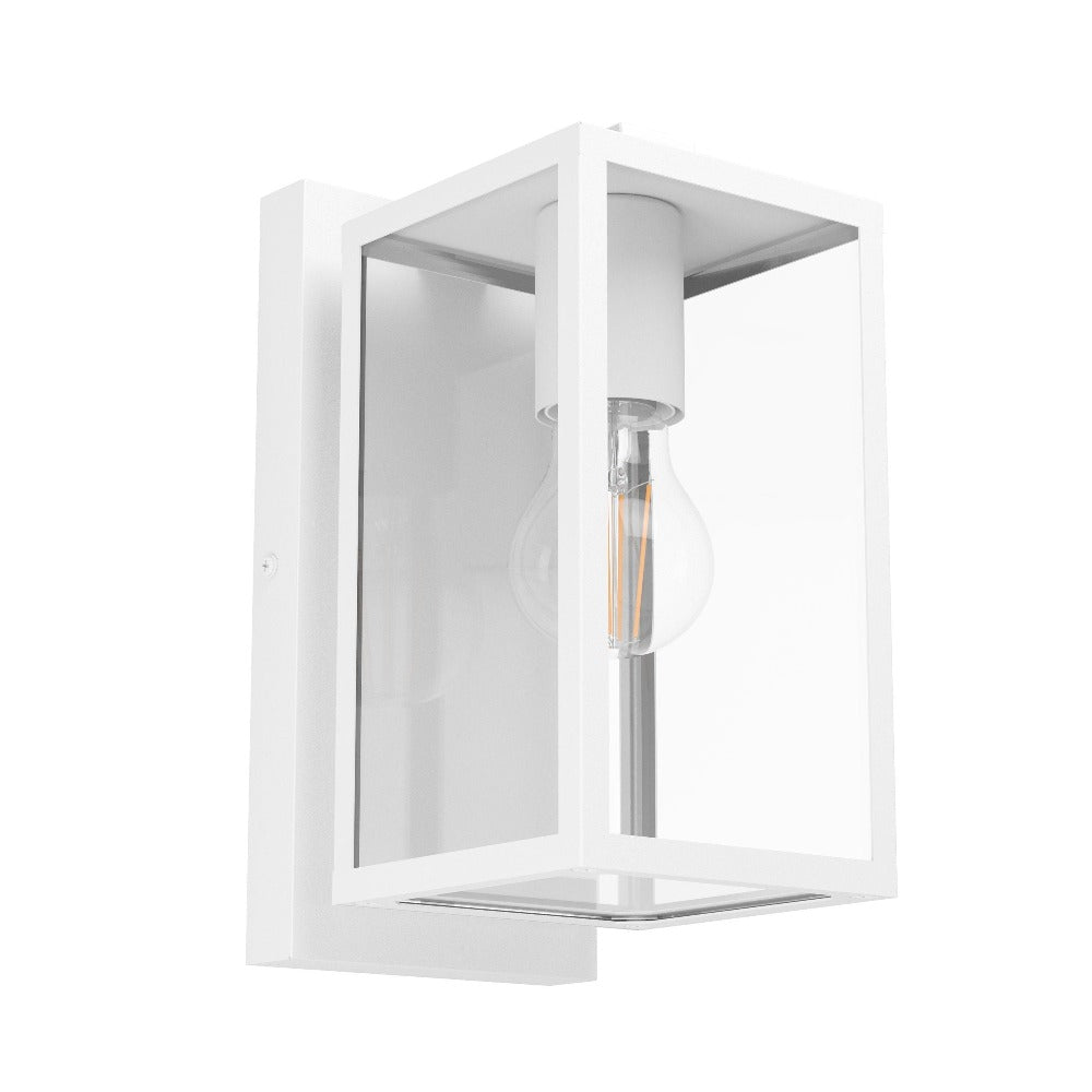 Buy Exterior Wall Lights Australia BUDRONE Exterior Wall Light White Steel - 206122N
