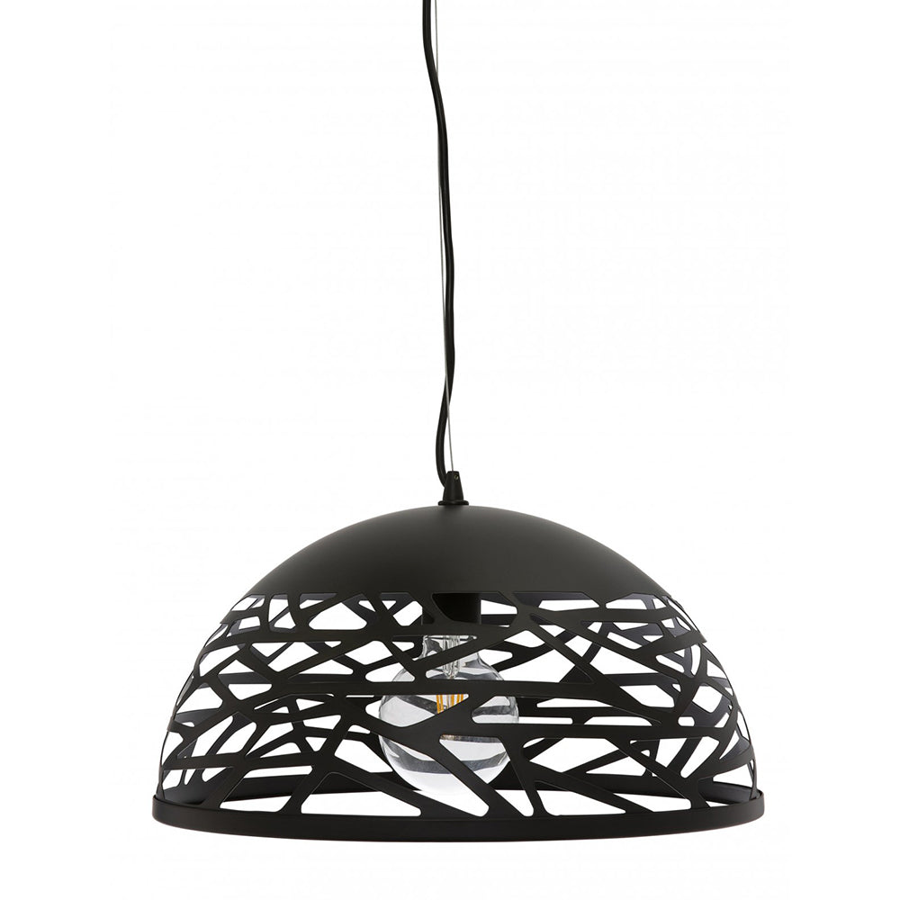 Buy Pendant Lights Australia Fiorentino Lighting - FEDERAL 1 Light Pendant 400mm Black