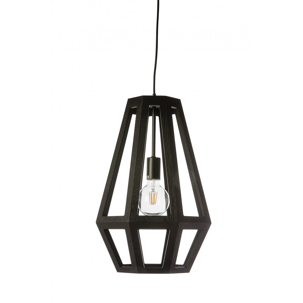 Buy Pendant Lights Australia Fiorentino Lighting - SANTON 1 Light Pendant Medium Black