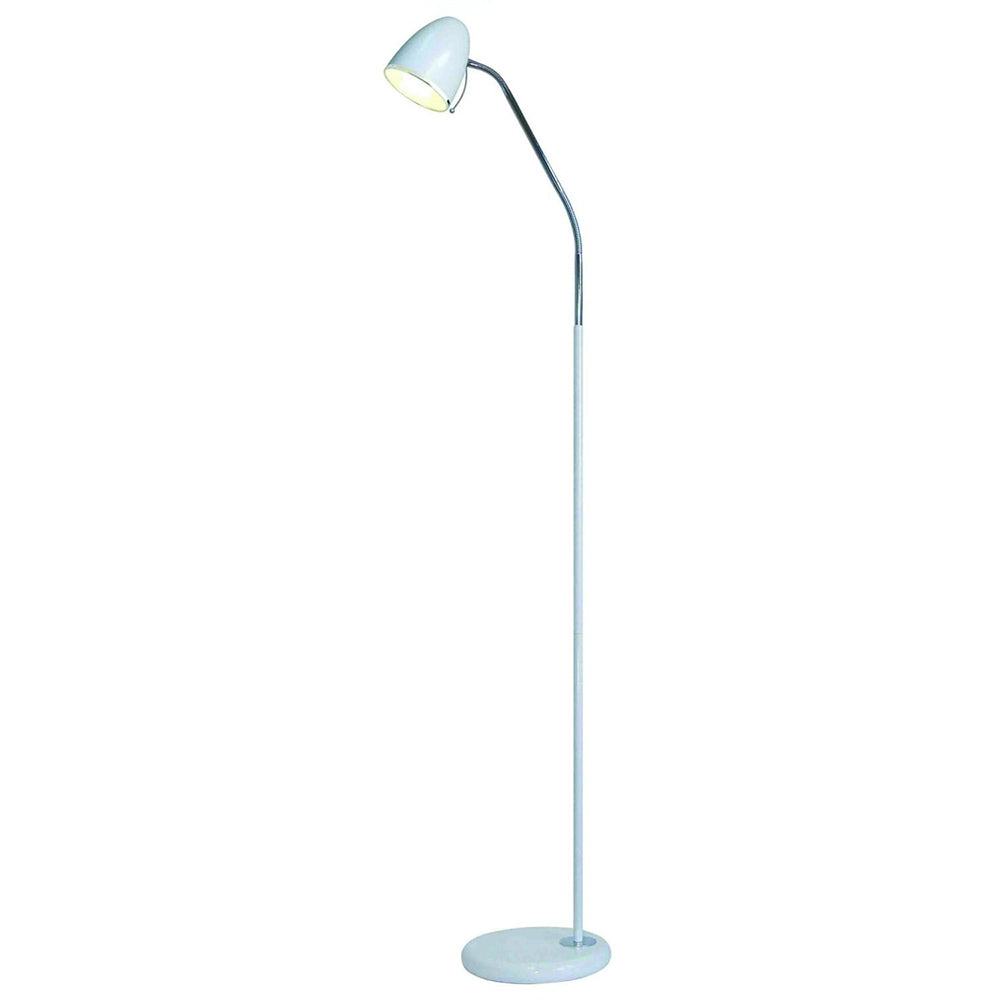 Sara 1 Light Floor Lamp White - A13021WHT