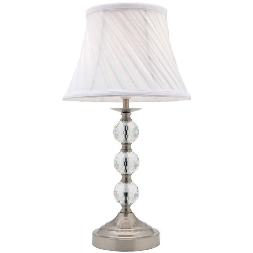 Owen Table Lamp Brushed Chrome - A48211BC