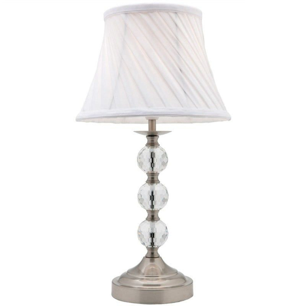 Buy Table Lamps Australia Owen Table Lamp Brushed Chrome - A48211BC