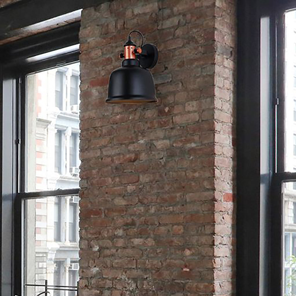 Alta Adjustable Wall Light Black With Copper Hightlights - ALTA2W