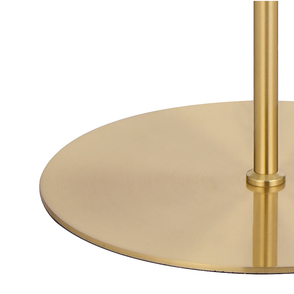 Amity LED Floor Lamp 12W 3000K Brass & Amber - AMITY FL35-BRSAM