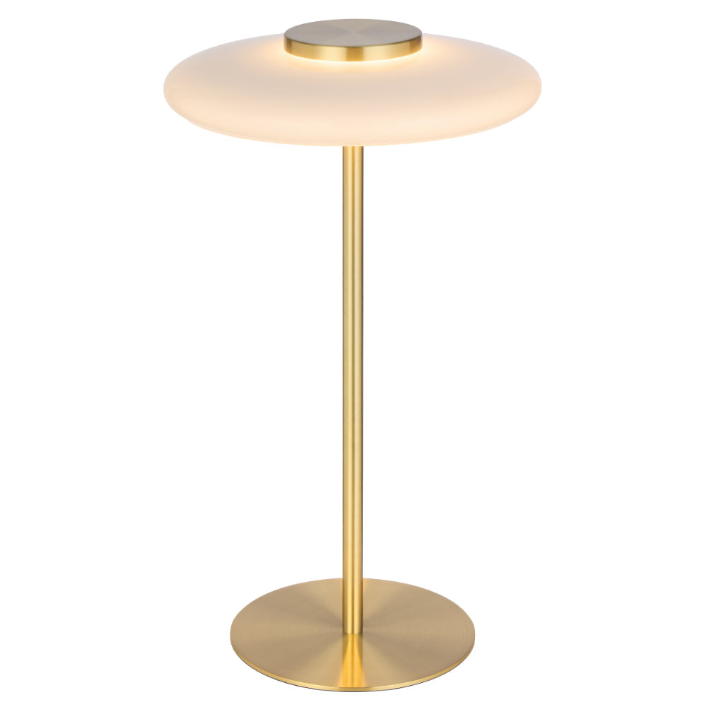 Amity LED Table Lamp 8W 3000K Brass & Opal - AMITY TL25-BRSOP