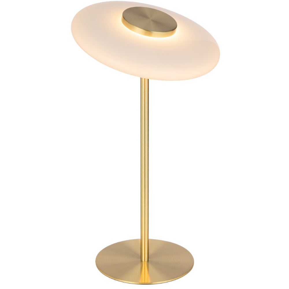 Amity LED Table Lamp 8W 3000K Brass & Opal - AMITY TL25-BRSOP