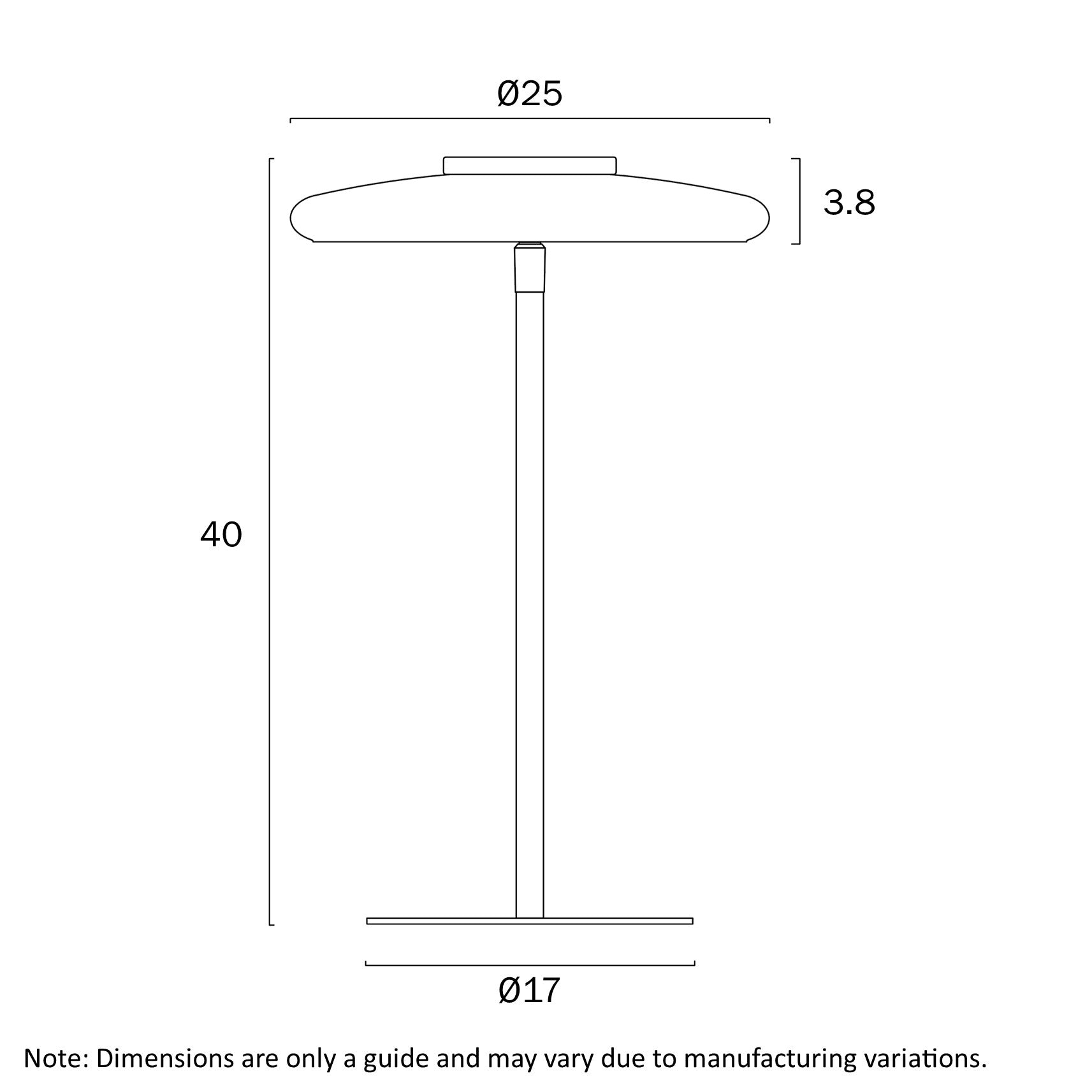 Amity LED Table Lamp 8W 3000K Black & Smoke - AMITY TL25-BKSM