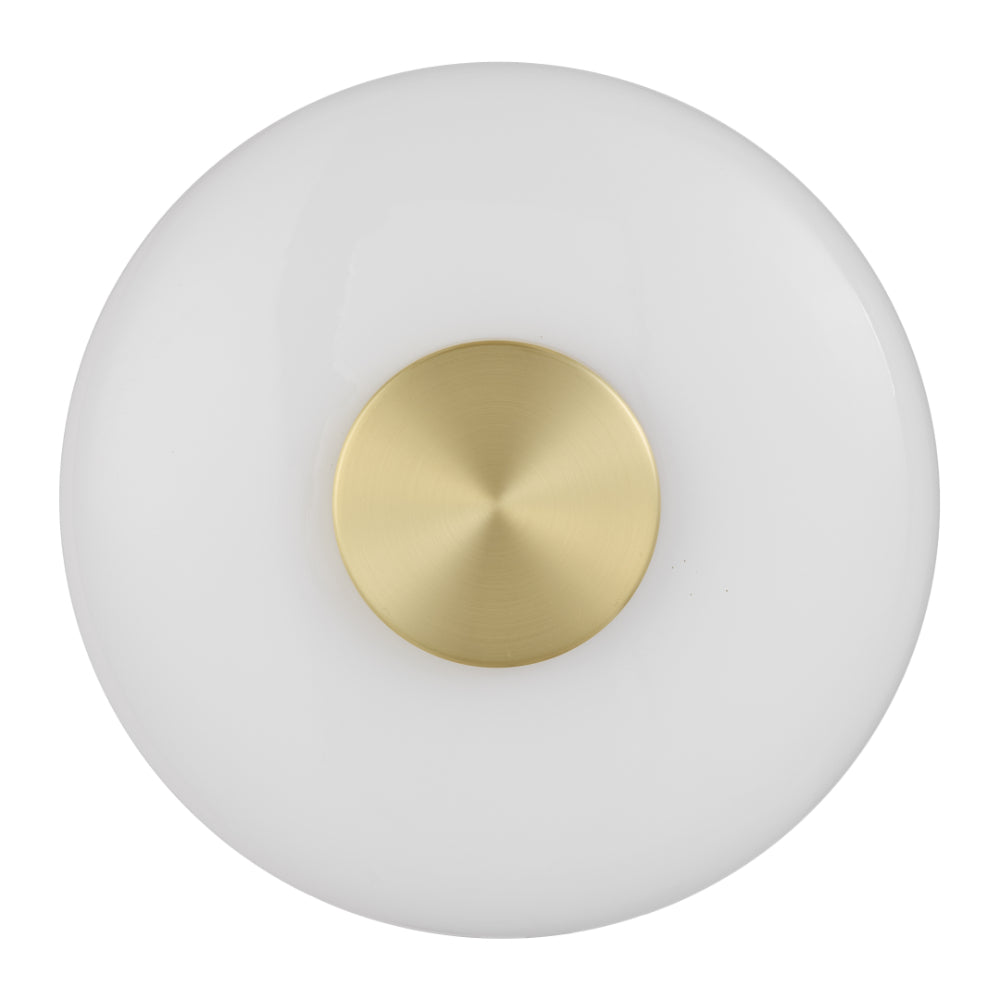 Amity LED Wall Light 8W 3000K Brass & Opal - AMITY WB25-BRSOP