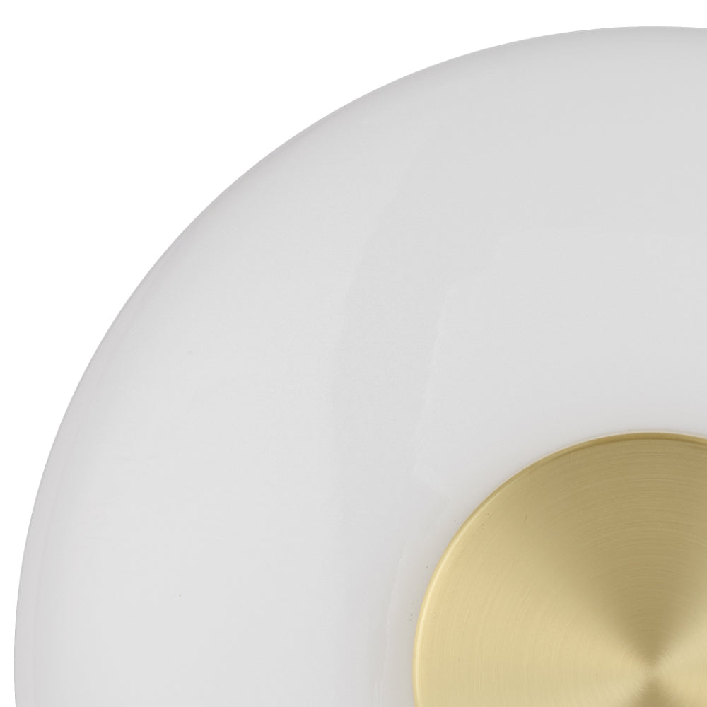 Amity LED Wall Light 8W 3000K Brass & Opal - AMITY WB25-BRSOP