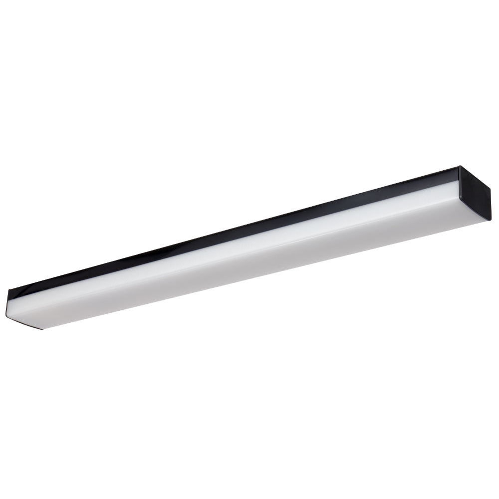 Anka 600mm  LED Batten Light 18W TRI Colour Black - ANKA 0600-BK
