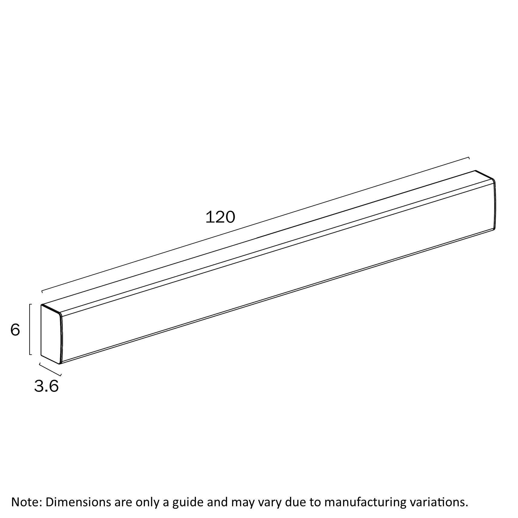Anka 1200mm  LED Batten Light 36W TRI Colour Black - ANKA 1200-BK