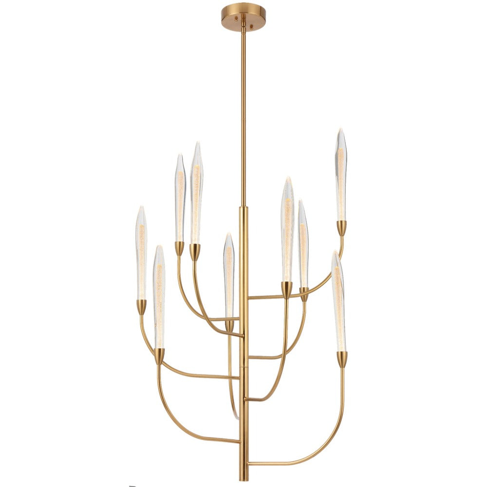 Buy Pendant Lights Australia ARCHER Pendant 9 Lights Antique Gold 3000K - ARCHER PE9-AG3K