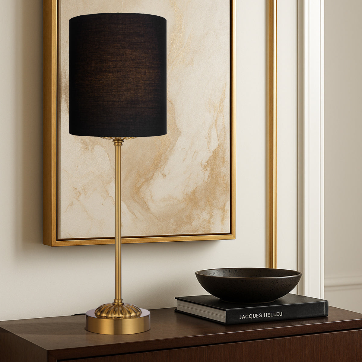 Argos Table Lamp Antique Gold & Black - ARGOS TL-AGBK