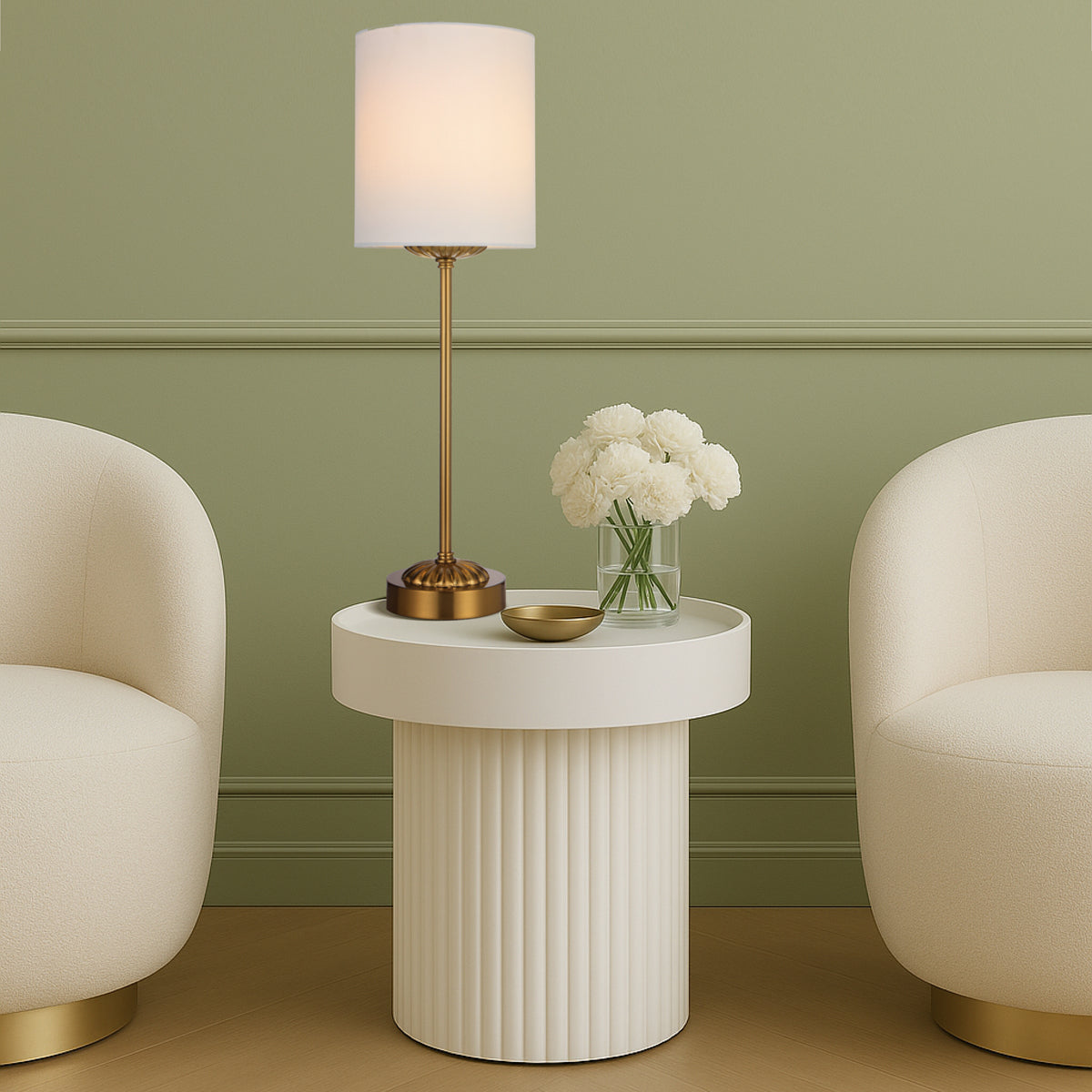 Argos Table Lamp Antique Gold & Ivory - ARGOS TL-AGIV