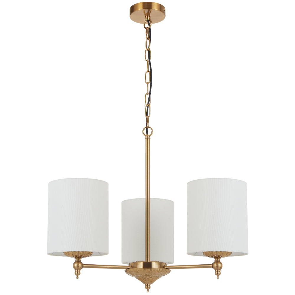 Argos 3 Light Pendant Antique Gold & Ivory - ARGOS PE3-AGIV