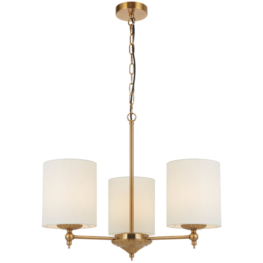 Argos 3 Light Pendant Antique Gold & Ivory - ARGOS PE3-AGIV