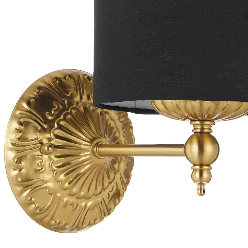 Argos Wall Light Antique Gold & Black - ARGOS WB-AGBK