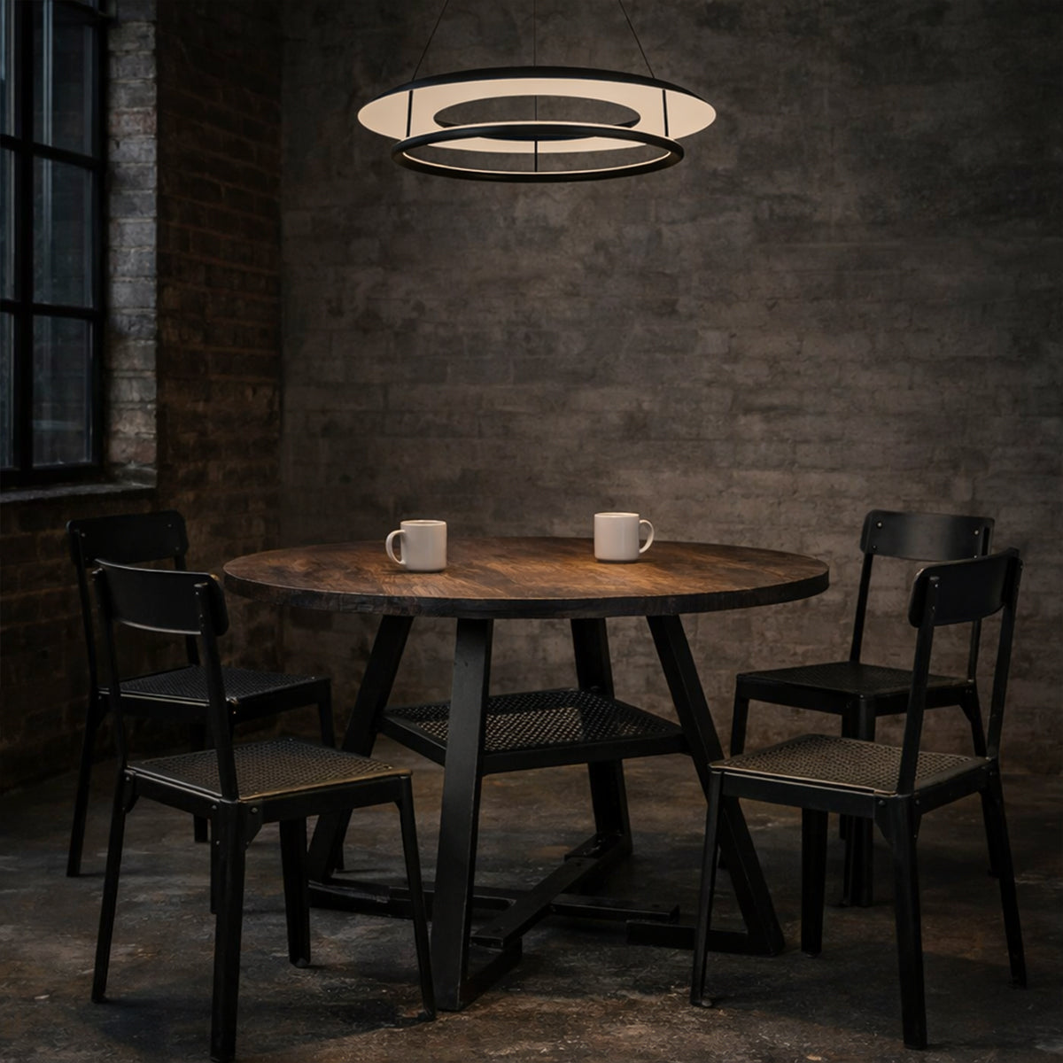 Ariva LED 800mm Pendant Light 34W Tri Colour Black - ARIVA PE80-BK