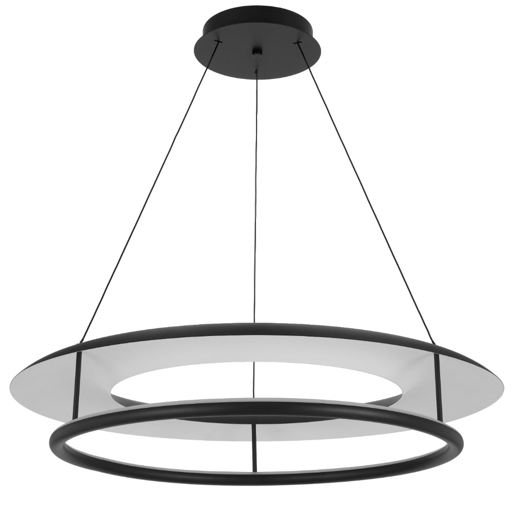 Ariva LED 800mm Pendant Light 34W Tri Colour Black - ARIVA PE80-BK
