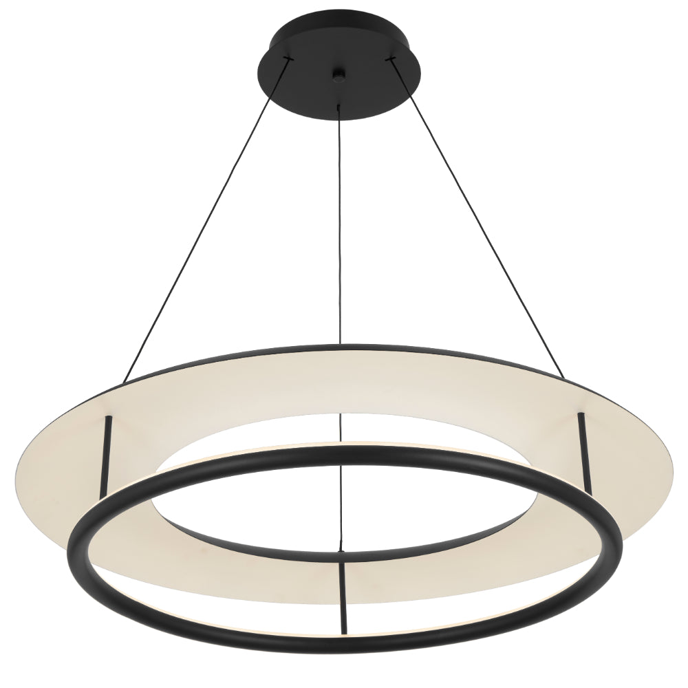 Ariva LED 800mm Pendant Light 34W Tri Colour Black - ARIVA PE80-BK