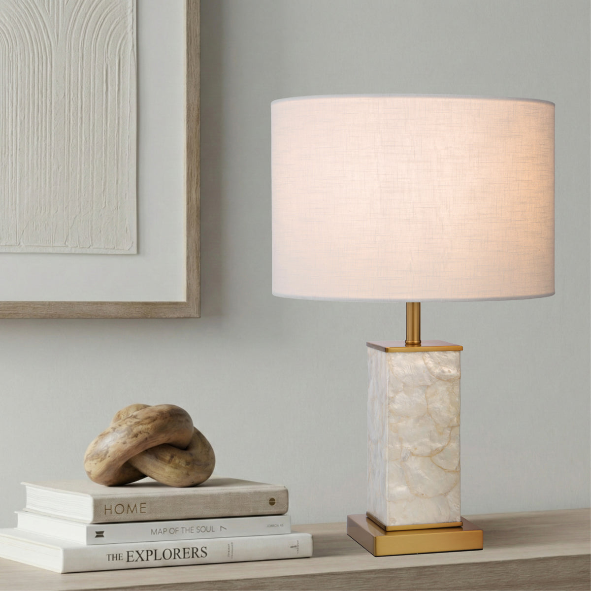 Artizo Table Lamp White & Gold - ARTIZO TL-WHGD