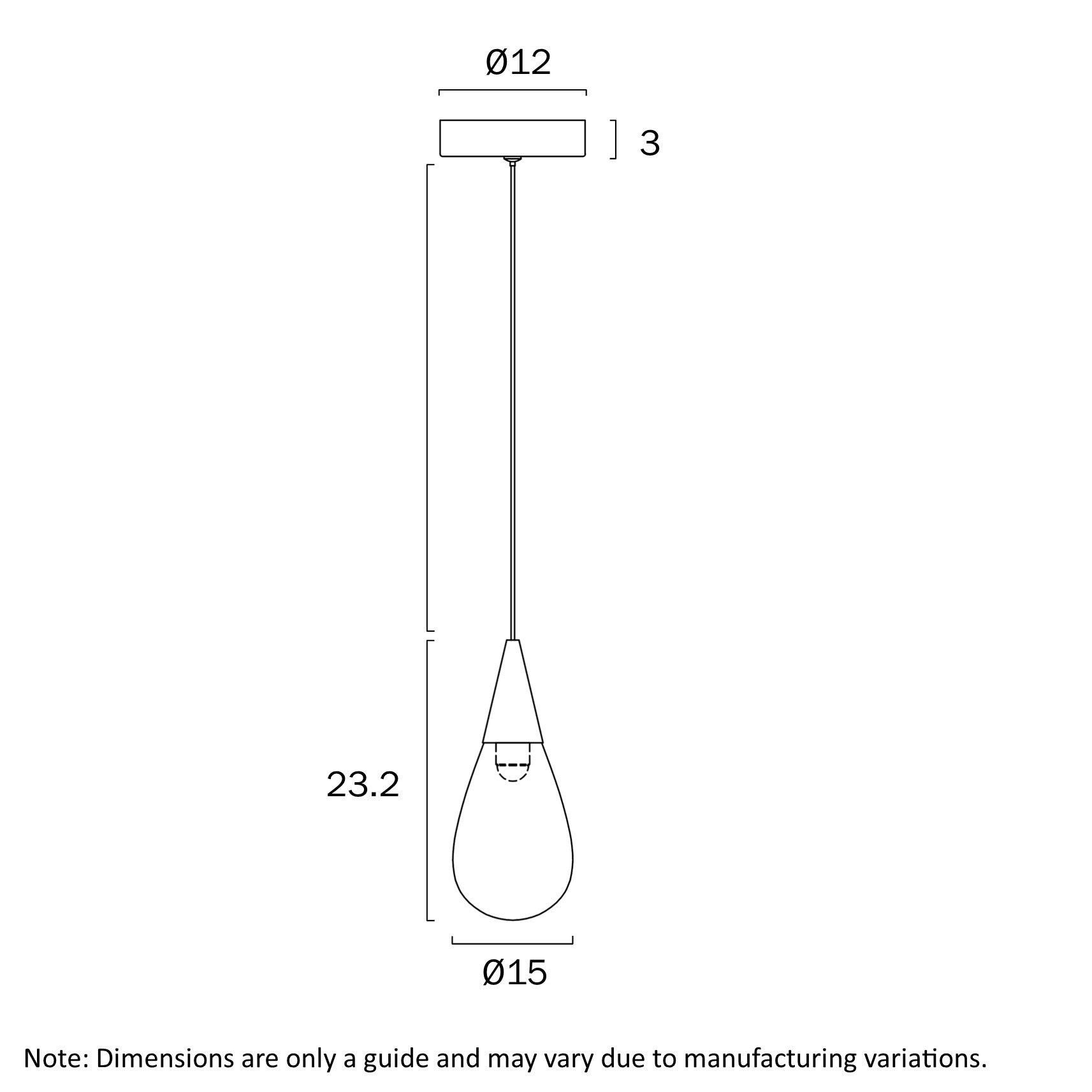 Atico LED Pendant 4W 3000K Antique Gold & Smoke - ATICO PE1-AGSM