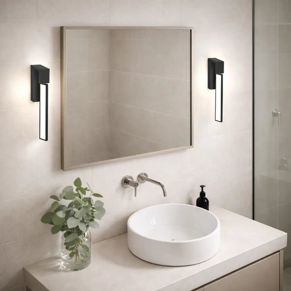 Attix LED Vanity Light 10W 3000K Black - ATTIX WB-BK