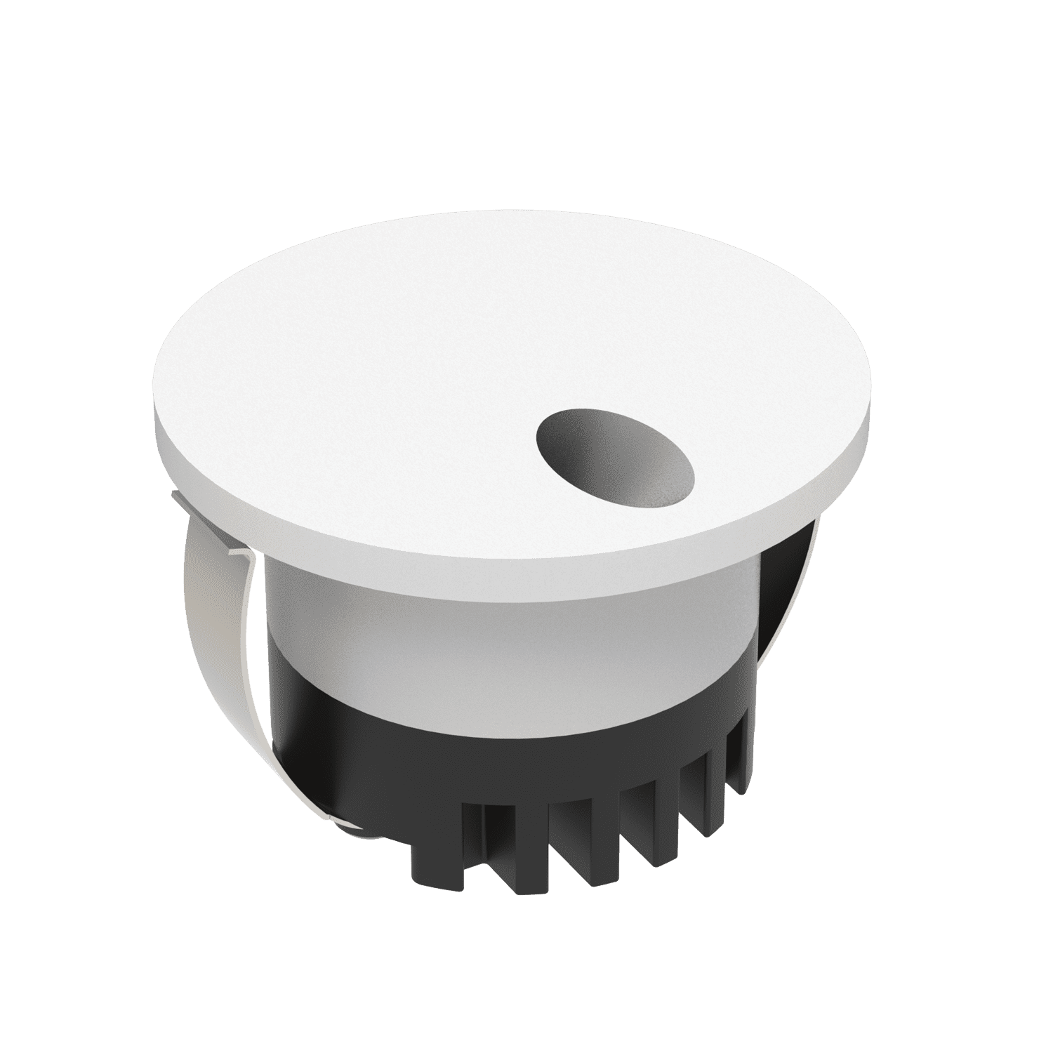 Aura Round LED Step Light Narrow 24V 3W Tri Colour White - 23704