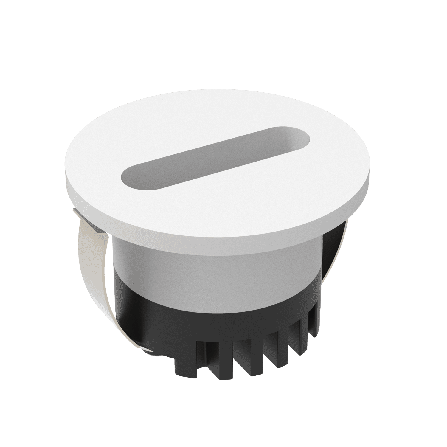 Aura Round LED Step Light Slot 240V 3W Tri Colour White - 23730