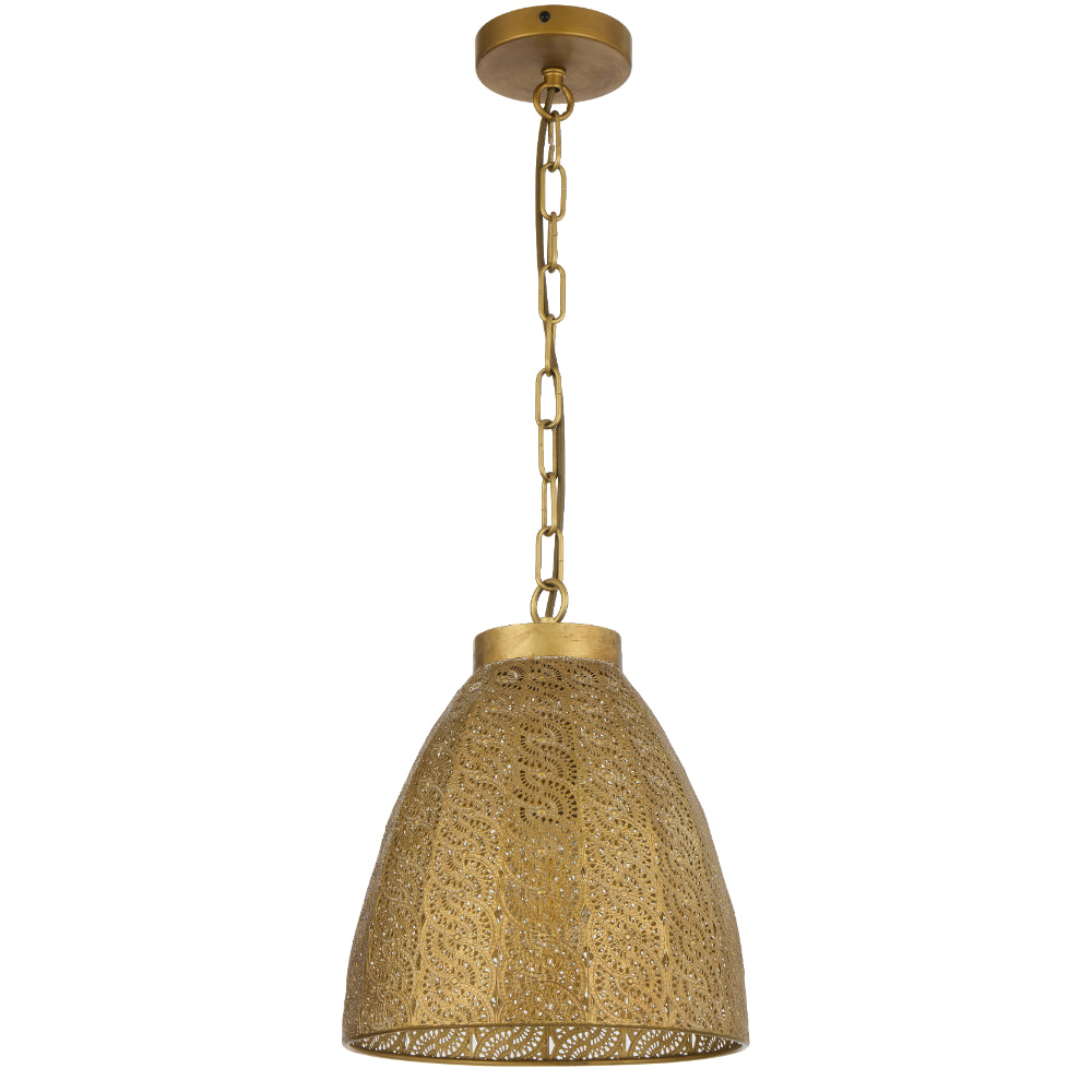 Aydin Iron 280mm Pendant Antique Brass - AYDIN PE28-AB