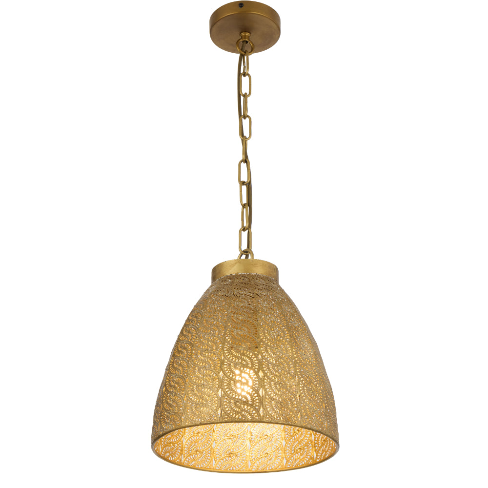 Aydin Iron 280mm Pendant Antique Brass - AYDIN PE28-AB