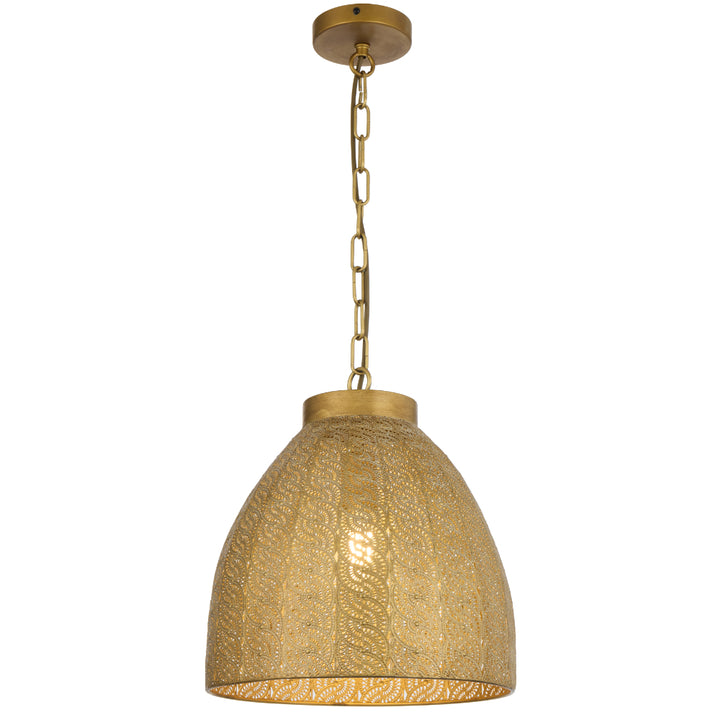 Aydin Iron 350mm Pendant Antique Brass - AYDIN PE35-AB