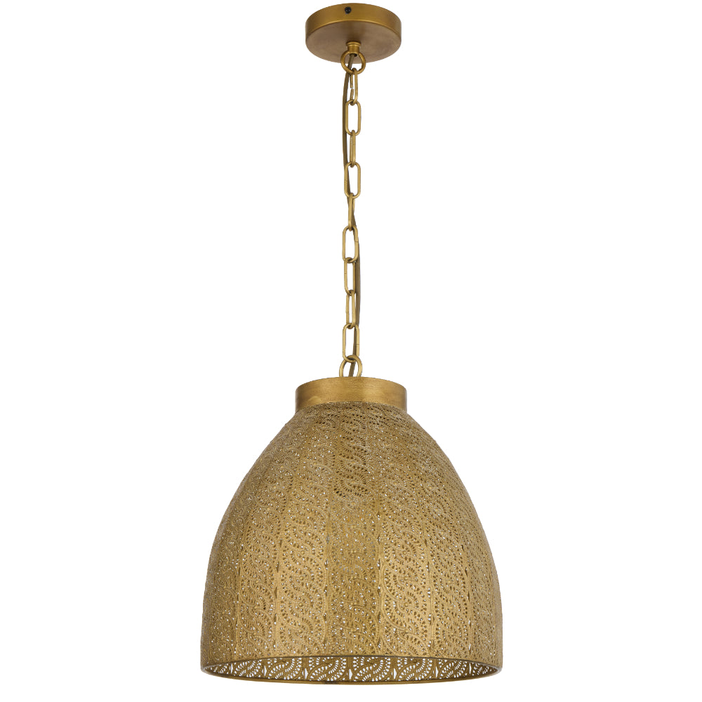 Aydin Iron 350mm Pendant Antique Brass - AYDIN PE35-AB